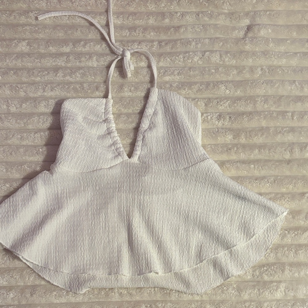 Halter Peplum Top